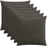  Presvlaka za jastuk 6 pcs HEERLEN Antracit 70 x 70 cm Kord Slike