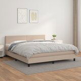  The Living Store Box spring postelja z vzmetnico kapučino 180x200cm umetno usnje - Box Spring Postelja, (21496761) Cene