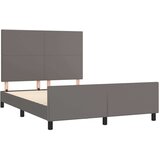  Za krevet s uzglavljem sivi 140x190 cm od umjetne kože | shoptok.hr
