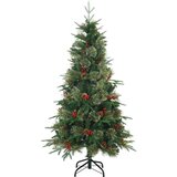 vidaXL Umetno Zložljivo Božično Drevo Zelena 120 cm PVC, PE in jeklo | Shoptok.si
