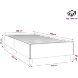 Okvir za krevet bez madraca tamnoplavi 100x200 cm bar&amp;scaron;unasti Slike