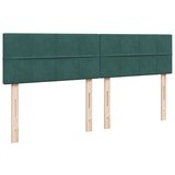 vidaXL Box spring postelja z vzmetnico temno zelena 200x200 cm žamet, (21306575) | Shoptok.si