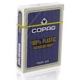 karte za poker 100% plastika regular index, plave