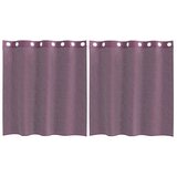 Voile zavjese s ušicama 2 kom ljubičaste 140x140 cm | shoptok.hr