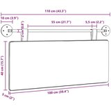  Viseće uzglavlje kreveta Kordura tekstil - Plava 100 cm bez LED | shoptok.hr
