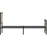 Metalni okvir kreveta bez madraca boja hrasta sonome 75x190 cm | shoptok.hr