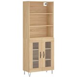  Visoka komoda hrasta sonome 69,5x34x180cm od konstruiranog drva | shoptok.hr