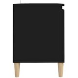 TV ormarić s nogama od masivnog drva crni 103,5 x 35 x 50 cm | Eponuda.com