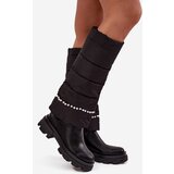 Boto women's insulated boots with beads black irvette | ePonuda.com