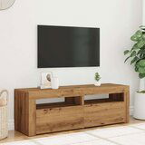 vidaXL TV omarica z LED artisan hrast 120x35x40 cm inženirski les | Shoptok.si
