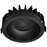  led ugradna svetiljka LED/18W/230V 3000/4000/6400K prečnik 10,6 cm crna | Eponuda.com