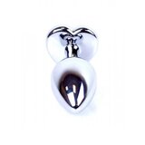 Boss Series Plug Jewelry Silver Heart - Clear