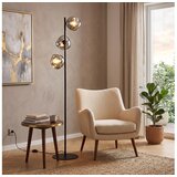Brilagi Podna lampa VULCANO 3xG9/8W/230V crna/zadimljena crna u