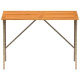  Vrtni stol s pločom od akacije bež 105x75x72 cm poli ratan - Bež 1 | shoptok.hr