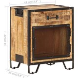 vidaXL Nočna omarica 43x30x51 cm trden robusten mangov les | Shoptok.si