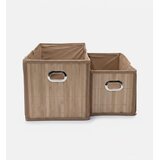 Sinsay Set kutija za pohranu s bambusovom prednjom stranom 2 pack | shoptok.hr