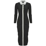 Karl Lagerfeld Dolge obleke LSLV POLO DRESS Črna | Shoptok.si