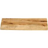 Stolna Mizna plošča 60x20x3,8 cm naraven rob trden robusten mangov les | Shoptok.si