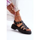 Boto FD1 Women's Black Roman Sandals Rosarose | ePonuda.com