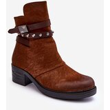 Boto Women's Heeled Fur-Lined Boots Camel Effie | shoptok.hr