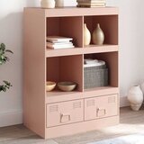  Visoka komoda ružičasta 67 x 39 x 95 cm čelična | Eponuda.ba