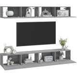  Zidni TV ormarići 4 kom boja sivog hrasta sonome 100x30x30 cm | Eponuda.ba