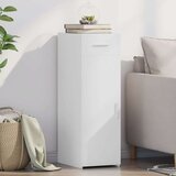 vidaXL Komoda bela 30x42,5x93 cm inženirski les | Shoptok.si