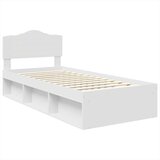  Okvir za krevet Bijelo 90 x 190 cm Čvrsto borovo drvo | shoptok.hr