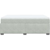vidaXL Krevet s oprugama i madracem svjetlosivi 160x200 cm baršunasti | shoptok.hr