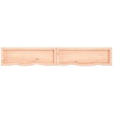 Stenska polica 180x30x(2-4) cm neobdelana trdna hrastovina | Shoptok.si