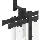  Komplet opreme za drsna vrata 427 cm jeklo črne barve, (22046757) | Shoptok.si