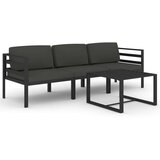  4-dijelna vrtna garnitura s jastucima aluminijska antracit | shoptok.hr