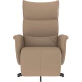  Naslanjač z naslonom za noge kapučino barve umetno us | Shoptok.si