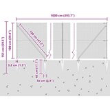 vidaXL Zeleni količek za ograjo Komplet 2 Zeleni Kovina 10 x 1 m | Shoptok.si