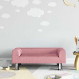  Dječja fotelja ružičasta 70 x 45 x 26,5 cm baršunasta | shoptok.hr