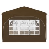  Rastezljivi šator za zabave 290 x 290 x 245 cm Sivosmeđa | shoptok.hr