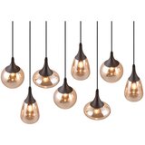 Tri O Črna/oranžna viseča svetilka s steklenim senčnikom Lumina – | Shoptok.si