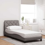  Okvir kreveta s LED-om bez madraca Taupe 80x200 cm Tkanina | shoptok.hr