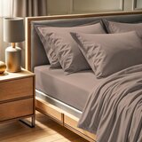  tonne brune - beige beige ranforce super king fitted sheet (fr) (it) (es) (de) | ePonuda.com