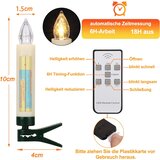 YUNSHENG LED božične svečke za drevo z daljinskim upravljalnikom - set 40 kosov | Shoptok.si