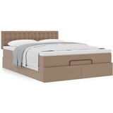 vidaXL Okvir kreveta s madracem cappuccina 140x200cm umjetna koža - cappucino 140 x 200 cm | shoptok.hr