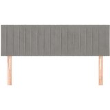  Uzglavlja 2 kom svjetlosiva 72 x 5 x 78/88 cm baršunasta | shoptok.hr