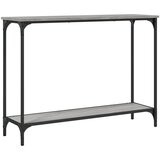 Maison Chic konzolna miza - miza ob steni siva sonoma 101x30,5x75 cm inženirski les, (21786220) Cene