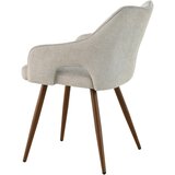 MID.YOU NASLANJAČ, les, kovina, tekstil svetlo rjava | Shoptok.si