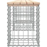  Vrtna klupa s gabionskim dizajnom 203x31x42 cm masivna borovina | shoptok.hr