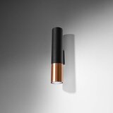  Sollux SL.0944 - Zidno svetlo LOOPEZ 2xGU10/10W/230V crna/bakar | Eponuda.com