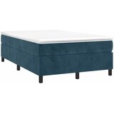 Box spring krevet s madracem tamnoplavi 120 x 200 cm baršunasti | shoptok.hr