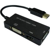 Value DisplayPort/DVI/HDMI/VGA adapterski kabel DisplayPort vtič, DVI-D 24+1-polna vtičnica, HDMI-A vtičnica, VGA 15-polna vtičnica 0.1 m črna 12.99.3, (20416978) | Shoptok.si