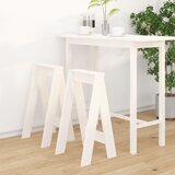  Stolci 2 kom bijeli 40 x 40 x 75 cm od masivne borovine | shoptok.hr