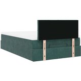 vidaXL okvir za krevet s madraca tamnozeleni 120x190 cm baršunasti | shoptok.hr
